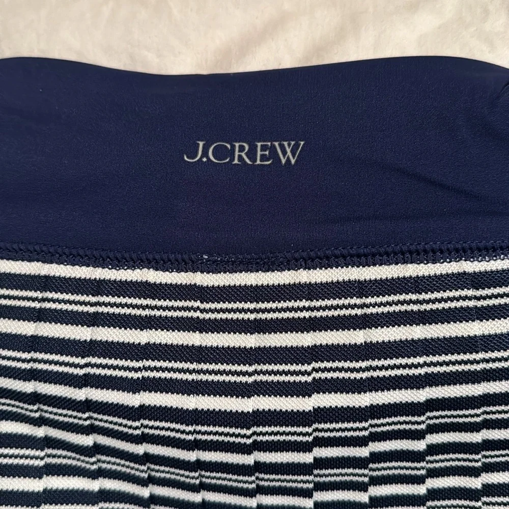 J.Crew Active pleated mini skirt in stripe BQ913